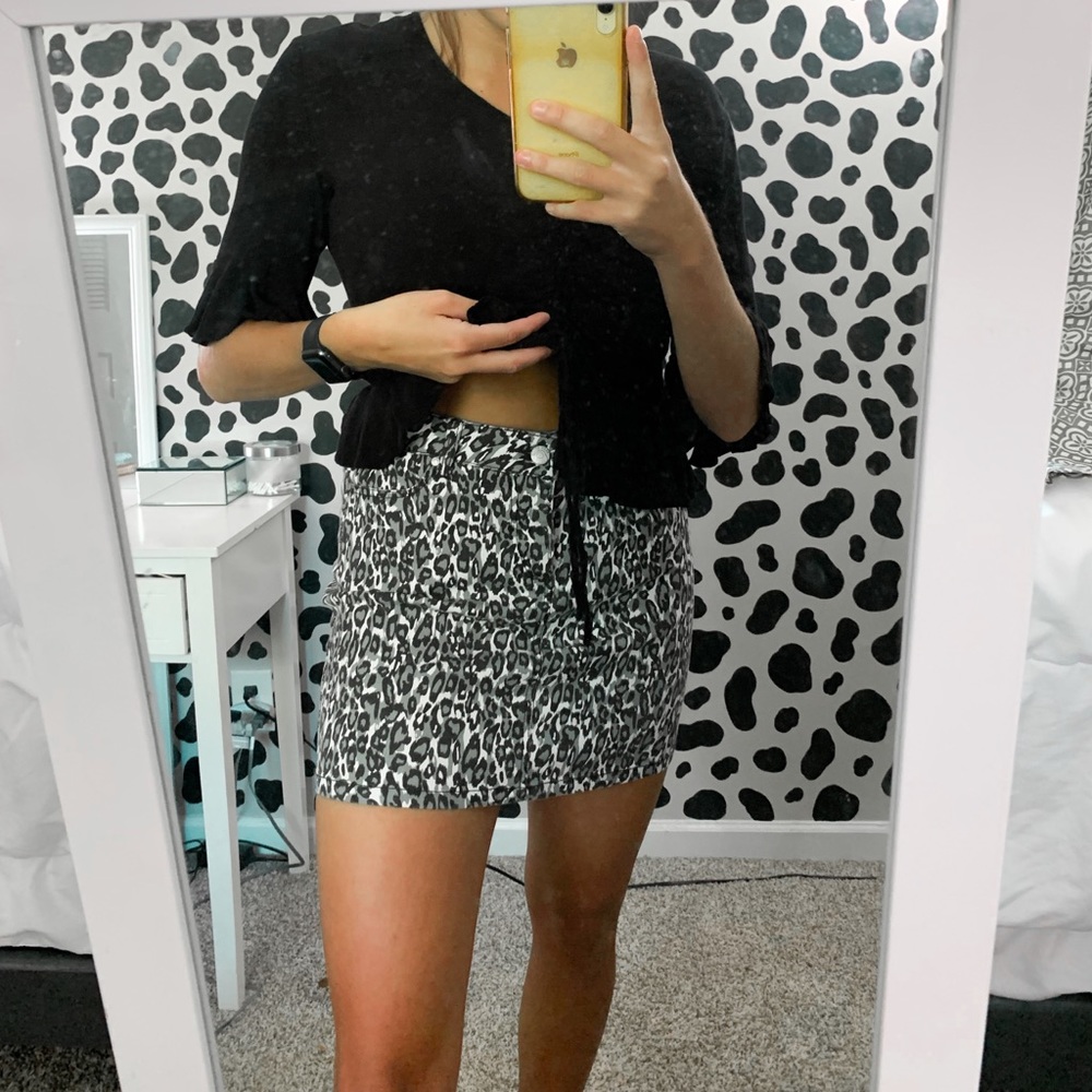 Cheetah Print Skirt